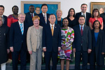  Presidentti Halosen johtama YK:n kestävän kehityksen paneeli aloitti työskentelynsä New Yorkissa 19. syyskuuta 2010. Kuva: Mika Horelli 